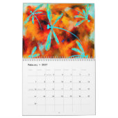 Coutume de calendrier de collection de libellule (Feb 2027)