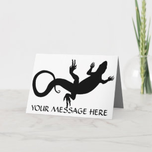 Coutume de carte de voeux de blanc d'art de