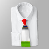 Coutume de cravate modelée par carré multicolore (Attaché)