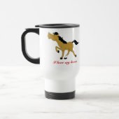 COUTUME DE TASSE DE VOYAGE DE CAFÉ DE CHEVAL DE (Gauche)