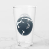 Coutume en verre en verre de chiot de Terre-Neuve (Dos)