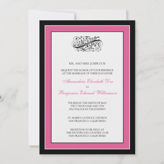 : coutume : Faire-part de mariage simplement (Devant)