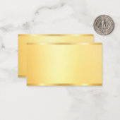 Coutume Gold Look Blank Moderne Modèle élégant (Devant/Arrière en situation)