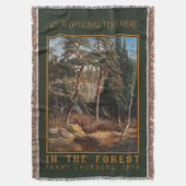 Coutume "In The Forest" Jeter une couverture (devant Vertical)