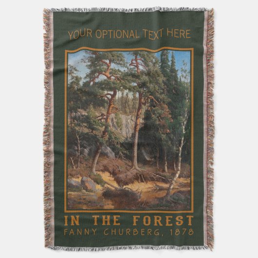 Coutume "In The Forest" Jeter une couverture (devant Vertical)