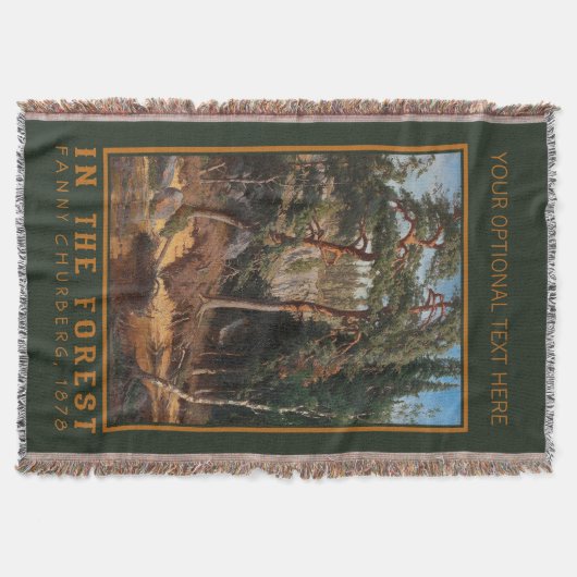 Coutume "In The Forest" Jeter une couverture (Devant)