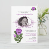 : coutume : Invitation florale de fête (Debout devant)
