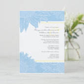 coutume ::Mariage de tournesol Invitation : Bleu j (Debout devant)