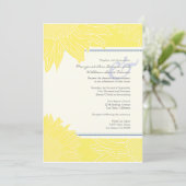 coutume ::Mariage de tournesol Invitation : Marine (Debout devant)