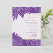 coutume ::Mariage de tournesol Invitation : Purple (Debout devant)