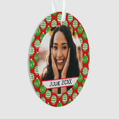 Coutume Noël Baubles Rouge Vert Ornement (devant)