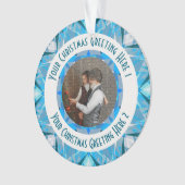 Coutume Noël étoile Hiver bleu Photo Grey (devant)