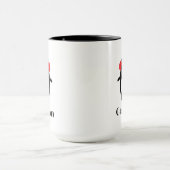 Coutume Noël hiver mignonne Pingouin Mug (Centre)