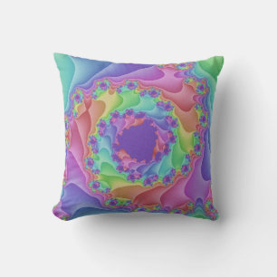 Coutume Pastel Arc-En-Ciel Oreiller