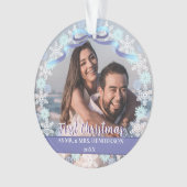 Coutume Premier Marié Snowflakes Ribon (devant)