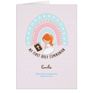 Coutume Première Sainte Communion Cute Red Hair Gi