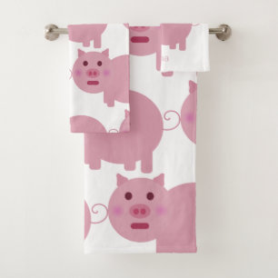 Coutume rose timide de porc