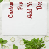 Coutume - serviette de cuisine (Plié)