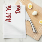 Coutume - serviette de cuisine (Quart Plié)