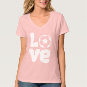 Coutume Soccer Love T-Shirt Girls Soccer Jour