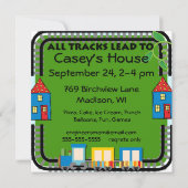 Coutume toute à bord des invitations de partie de (Dos)