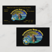 Coutume tropicale pour des cartes de visite de (Devant / Derrière)