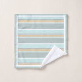 Coutume Unique Seafoam Vert Blanc Tan Art (Gant de toilette)