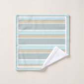 Coutume Unique Seafoam Vert Blanc Tan Art (Gant de toilette)