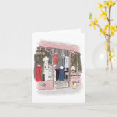 Couture au Marché aux puces de Paris - Carte pour (Fleur jaune)