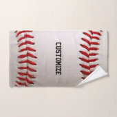 Couture Baseball Softball Texte Personnalisé (Serviette à main)