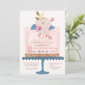 Couture Cake Bridal Shower Invitation (Debout devant)