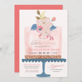 Couture Cake Bridal Shower Invitation (Devant / Derrière)