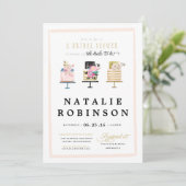 Couture Cake Bridal Shower Invitation - or (Debout devant)