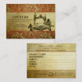 COUTURE - carte de visite (Devant / Derrière)