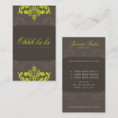 COUTURE CARTE DE VISITE :: couture fleurit 4AP (Devant / Derrière)