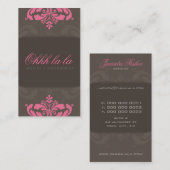 COUTURE CARTE DE VISITE :: la couture fleurit 1AP (Devant / Derrière)