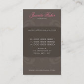 COUTURE CARTE DE VISITE :: la couture fleurit 1AP (Dos)