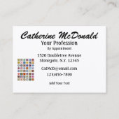 Couture / Couchettes / Carte de visite Seamstress  (Dos)