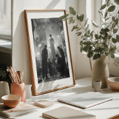 Couture Creatie: Een dramatische Atelier Scene Poster