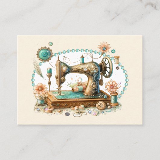 Couture, Crochet, Carte de visite de couchage (Devant)