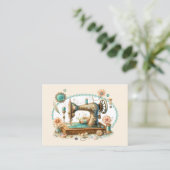 Couture, Crochet, Carte de visite de couchage (Debout devant)