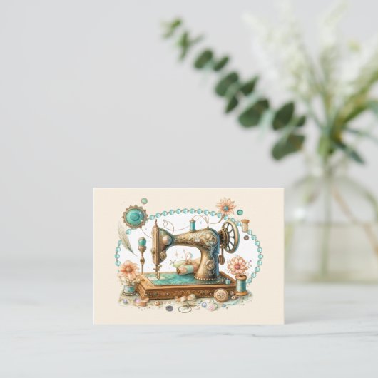 Couture, Crochet, Carte de visite de couchage (Debout devant)