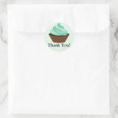 Couture Cupcake bakkerij dank u Ronde Sticker (Tas)