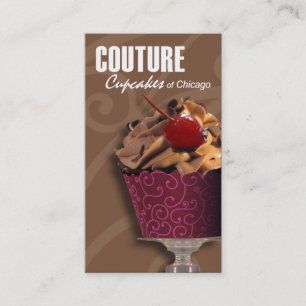 "Couture Cupcakes!" - Fancy Desserts, Pasters Visitekaartje