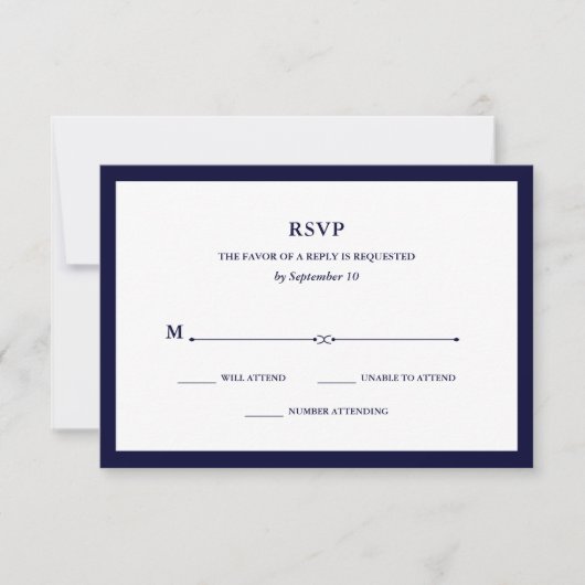 Couture de la Marine | Elégant RSVP (Devant)