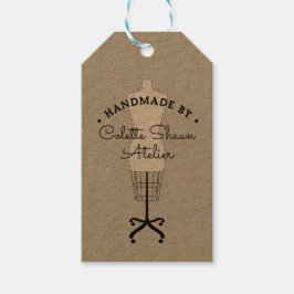 Couture Dressmaker Mode Design Hangtag Cadeaulabel