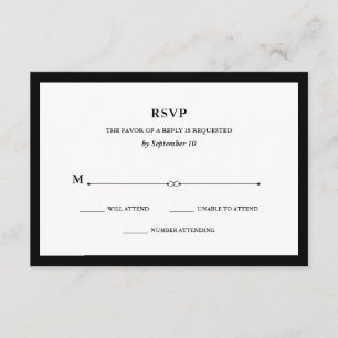 Couture élégante   RSVP noir et blanc