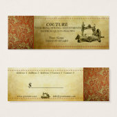 COUTURE - Étiquette de prix des marchandises (Devant & derrière)