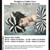 Couture Inspired Fashion Portrait EV1L Decoupage Tissuepapier