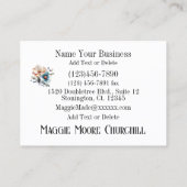 Couture, Quilting, Carte de visite Crochet (Dos)